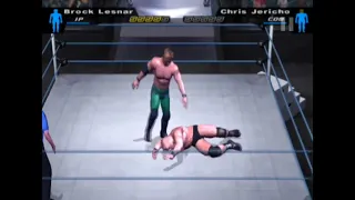 First Blood Match! Brock Lesnar vs Chris Jericho! WWE SmackDown. WWE full match