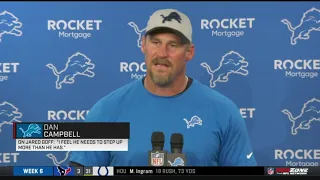 Dan Campbell says "Jared Goff needs to step it up" Post Game Interview