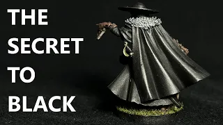 The SECRET to PAINT BLACK on Miniatures