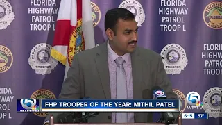 FHP trooper hit by car in Martin County recognized as 2019 Trooper of the Year