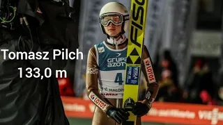 Tomasz Pilich 133,0 m (12.02.2021). Kwalifikacje Zakopane 2021