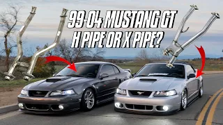 OFF ROAD H-PIPE or X-PIPE ON YOUR 99-04 MUSTANG GT 4.6