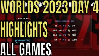 Worlds Highlights ALL GAMES 2023 Day 4 Round 3