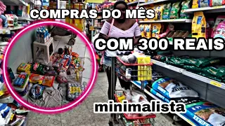 DESAFIO COMPRAS DO MÊS COM 300 REAIS💸 COMPRAS DO MÊS DE JANEIRO PRA UM CASAL💏 TA TUDO MUITO CARO😰