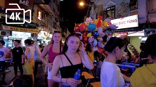 Walking Around Hanoi Old Quarter At Night 🇻🇳  2022 - 4K/60fps