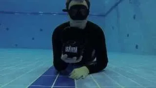 Freediving training in swimming pool, part 1