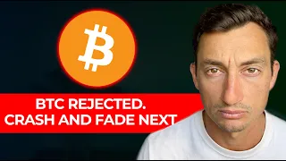 Bitcoin rejected, crypto crash and fade continues (here’s your chance)