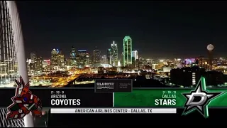 Bally Sports Arizona intro to Arizona Coyotes @ Dallas Stars game