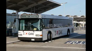 Oakland International Airport Gillig Low Floor #7609 on Rental Car Shuttle