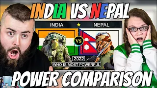 Irish Couple Reacts India vs Nepal military power Comparison 2022