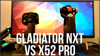 The Joystick Comparison Video You Were Looking For - VKB SIM Gladiator NXT vs Logitech X52 Pro