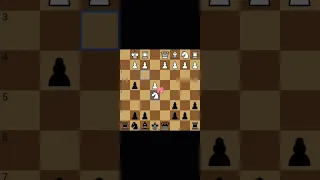Ловушка в испанской партии. Жертва слона за чёрных и мат в дебюте. #chess #дебюты #шахматы