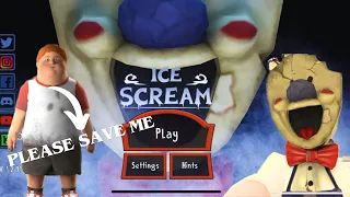 KIDNAPPER ICE CREAM UNCLE | CAN WE SAVE OUR FREIND?? |ICE SCREAM HORROR GAMEPLAY #gameplay