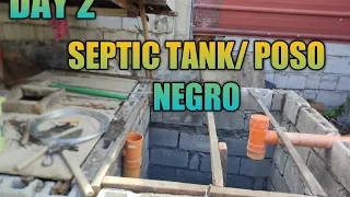 Paggawa Ng septic tank/poso negro DAY 2,magkno Ang nagastos ko ||@bosslakay889