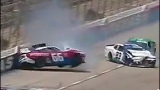 BIG CRASH HARD HIT - 2022 Nascar Xfinity series at Texas