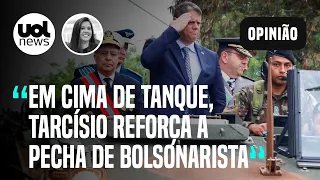 Tarcísio vive dilema de tentar se distanciar de Bolsonaro sem perder votos, diz Carla Araújo