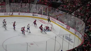 Lucas Condotta scores in the Montreal Canadiens Red vs. White intrasquad game 9/25/22