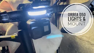 Orbea D50 built in lights & mount