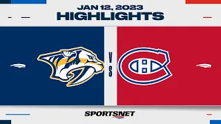 NHL Highlights | Predators vs. Canadiens - January 12, 2023