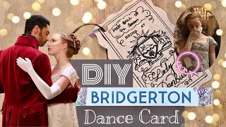 DIY Bridgerton Dance Cards | Regé-Jean Page | Phoebe Dynevor | Nicola Coughlan | Netflix