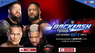 BACKLASH FRANCE | R-KO vs The Bloodline | WWE 2k24 Gameplay