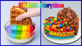 😫 DRAMA Storytime 🌈 Best Satisfying Rainbow Chocolate Cake Tutorials