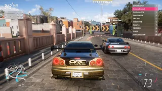 Forza Horizon 5 - R34 GT-R vs R32 GT-R Duel In The Streets Of Mexico!