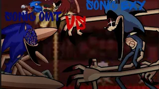 (FNF/DC2/SONIC.EXE)Sonic.OMT Vs sonic Exy epic battle Sideview