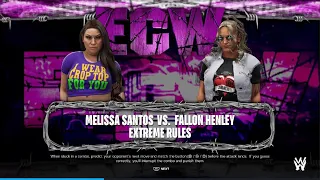 WWE 2K24 Streetwear Match: Melissa Santos Vs Fallon Henley