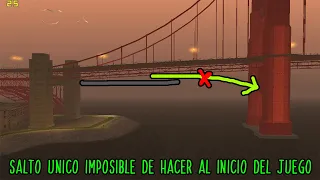 El Salto Único IMPOSIBLE de Hacer al Inicio del Juego - GTA San Andreas