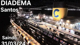 COSTA DIADEMA LEAVING PORTO SANTOS 03/31 #cruzeiro @naviodecruzeiroenovidades #ship