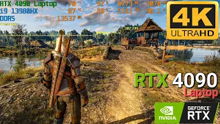 RTX 4090 Laptop Gameplay - 4K The Witcher 3 (ASUS ROG STRIX SCAR 18)