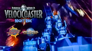 2021 Velocicoaster Roller Coaster at Night On Ride HD POV Islands of Adventure Universal Orlando