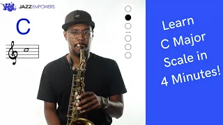 C Major Scale on Alto Saxophone (Eb Concert)