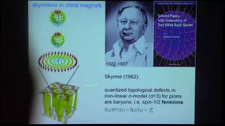 Colloquium, September 21st, 2017 --  Whirls in Magnets: From Skyrmions to Magnetic Monopoles