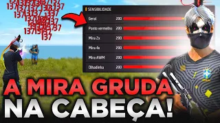 COMO FAZER A MIRA GRUDAR NA CABEÇA EM 5 MINUTOS COM TODOS OS CELULARES E TER A MELHOR SENSIBILIDADE