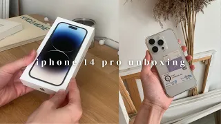 iphone 14 pro silver unboxing ✨