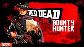 Red Dead Online  Охотимся за бандитами  и прокачиваемся!