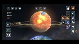 Destroying Saturn in Solar Smash(Sorry if not uploading)