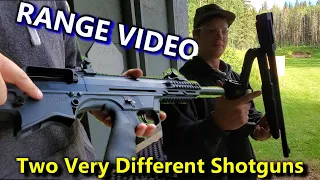 Two Very Different Shotguns (Folding VS Bullpup) - Range Video