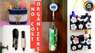 5 No Cost & Low Cost Organizer Ideas from waste materials | DIY Home Organization Ideas