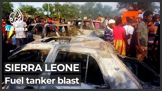 Sierra Leone explosion: Dozens killed in fuel tanker blast