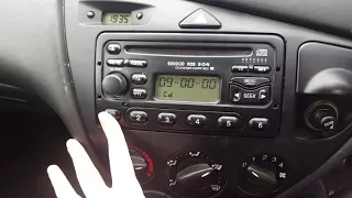 Locked ford focus cd player