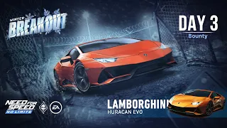 Need For Speed: No Limits | 2021 Lamborghini Huracan Evo (Winter Breakout - Day 3 | Bounty)