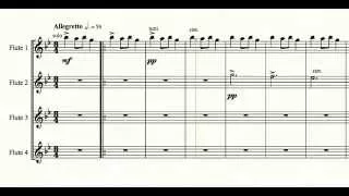 Carol of the Bells by Mykola Leontovych, arranged for flute quartet