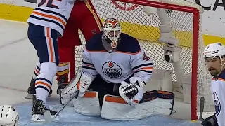 The Flames and Oilers Score 4 Goals in Just Over a Minute