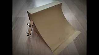 D.I.Y Fingerboard cardboard ramp