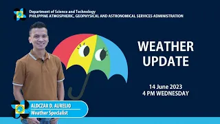 Public Weather Forecast issued at 4:00 PM | June 14, 2023