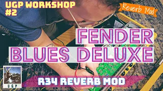 Fender Blues Deluxe Reverb Mod- Get more Reverb. Add a 51 Ohm Resistor in Parallel to R34.