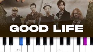 OneRepublic - Good Life  (piano tutorial)